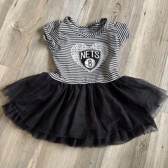 Brooklyn Nets NBA Sequin Tutu Dress Size 18 Months - Picture 1 of 8